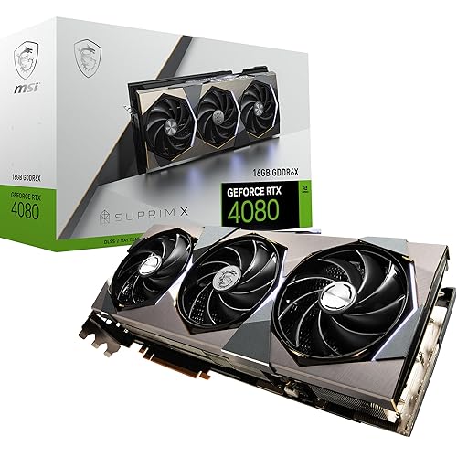 MSI GeForce RTX 4080 16GB SUPRIM X Scheda Video Gaming NVIDIA RTX 4080, 16 GB GDDR6X