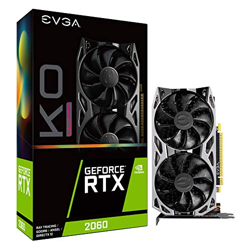 EVGA TARJETA GRAFICA 6GB GDDR6 GEFORCE RTX 2060 KO ULTRA GAMING 06G-P4-2068-KR