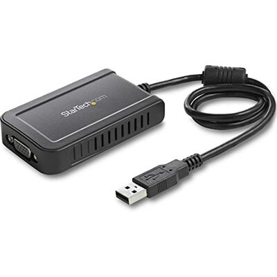 StarTech .com Adattatore USB a VGA 1920x1200 Scheda video e grafica esterna Adattatore convertitore USB per doppio monitor VGA Supporta Windows (USB2VGAE3) StarTech .com Adattatore USB a VGA 1920x1200 Scheda video e grafica esterna Adattatore convertitore USB per doppio monitor VGA Supporta Windows (USB2VGAE3)