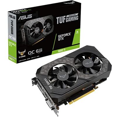 Asus TUF Gaming NVIDIA GeForce GTX 1650 SUPER OC Edition, Scheda Video Gaming, Dissipatore Biventola, 4 GB GDDR6, HDMI, DisplayPort, DVI-D per Gaming FullHD Asus TUF Gaming NVIDIA GeForce GTX 1650 SUPER OC Edition, Scheda Video Gaming, Dissipatore Biventola, 4 GB GDDR6, HDMI, DisplayPort, DVI-D per Gaming FullHD