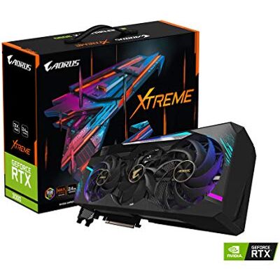 Gigabyte AORUS Scheda grafica GeForce RTX 3090 Xtreme 24G, raffreddamento massimo coperto, 24 GB 384-bit GDDR6X, GV-N3090AORUS X-24GD Gigabyte AORUS Scheda grafica GeForce RTX 3090 Xtreme 24G, raffreddamento massimo coperto, 24 GB 384-bit GDDR6X, GV-N3090AORUS X-24GD