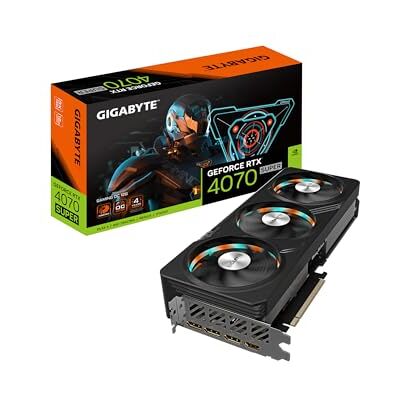 Gigabyte GeForce RTX 4070 Super Gaming OC 12G Scheda Grafica, 3X Ventole WINDFORCE, 12GB 192-bit GDDR6X, GV-N407SGAMING OC-12GD Scheda Video Gigabyte GeForce RTX 4070 Super Gaming OC 12G Scheda Grafica, 3X Ventole WINDFORCE, 12GB 192-bit GDDR6X, GV-N407SGAMING OC-12GD Scheda Video
