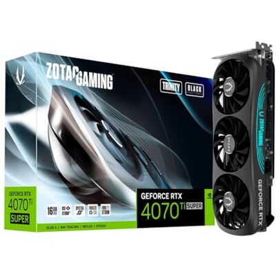 ZOTAC GEFORCE RTX 4070 Ti SUPER Trinity Black Edition 16GB ZOTAC GEFORCE RTX 4070 Ti SUPER Trinity Black Edition 16GB