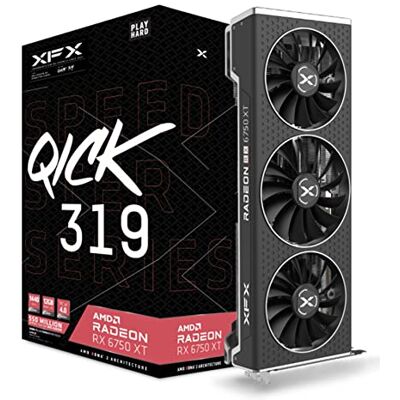 Pine XFX SPEEDSTER QICK319 RADEON RX 6750XT CORE Gaming Scheda Grafica con 12GB GDDR6 HDMI 3xDP, AMD RDNA™ 2 (RX-675XYJFDP) Pine XFX SPEEDSTER QICK319 RADEON RX 6750XT CORE Gaming Scheda Grafica con 12GB GDDR6 HDMI 3xDP, AMD RDNA™ 2 (RX-675XYJFDP)