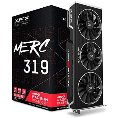 Pine XFX Speedster MERC319 AMD Radeon RX 6800 XT CORE Scheda grafica da gioco con 16 GB GDDR6 HDMI 3xDP RX-68XTALFD9 Pine XFX Speedster MERC319 AMD Radeon RX 6800 XT CORE Scheda grafica da gioco con 16 GB GDDR6 HDMI 3xDP RX-68XTALFD9