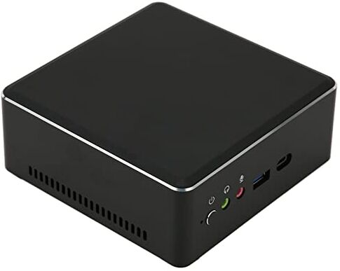 Tosuny Mini PC, Mini Computer Desktop, Ryzen 5 3550H Quad Core (Fino a 3,7 GHz), GPU Grafica Radeon Vega 8, WiFi, BT 4.2, Uscita, per 10 (Spina Europea 4GB DDR4+128GB SSD)