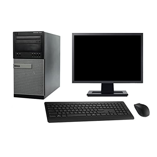 Dell PC Tower 7010 Schermo 27" Pentium G2020 RAM 32GB SSD 120GB Windows 10 WiFi (rigenerato)