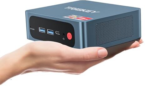 TRIGKEY Mini PC 5800H (fino a 4,5 GHz) Mini PC da gioco AMD Ryzen 7 32 GB DDR4 1 TB NVME SSD Triplo display HDMI+DP+Type-C (video e dati)/WiFi-6/BT5.2/ USB3.2 * 3