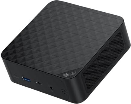 Beelink Mini PC SER6, AMD Ryzen 9 6900HX(8C/16T, fino a 4,9 GHz), 16GB DDR5 RAM 500GB M.2 PCIe4.0 SSD, 4K Triple Display, USB4, BT5.2, WiFi6, 2.5G RJ45, Mini Gaming Computer