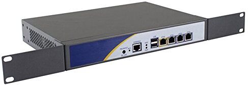 Partaker Firewall, VPN, Network Security Appliance, Router PC, Intel Atom D525, (Gray),[4 Intel Gigabit LAN/2USB2.0/1VGA/FAN/COM],(4G RAM/128G SSD)