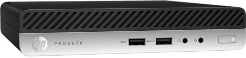 HP ProDesk 405 G4 Mini PC Computer Desktop (Ricondizionato) Processore AMD Ryzen 5 Pro 2400GE, Memoria Ram 16GB DDR4, Disco SSD 240GB, uscite video Display Port, Windows 10 Professional