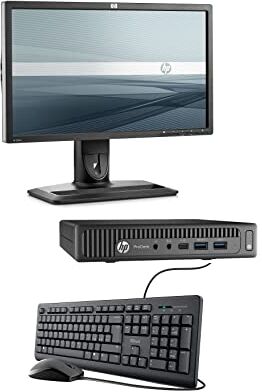 HP POSTAZIONE COMPLETA PRODESK 600 G2 DM TINY INTEL PENTIUM G3900T 8GB DDR4 256GB 6X USB 3.0 WI-FI + MONITOR FHD Tastiera e Mouse (Ricondizionato)