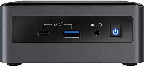 cybernerds Intel Nuc Mini PC completo, Intel Hexa Core i7, 6 x 4,70 GHz, 16 GB di RAM, 256 GB SSD, USB 3.1, HDMI, scheda grafica Intel UHD, risoluzione 4 K, 3 anni di garanzia del produttore, Windows 10 Pro