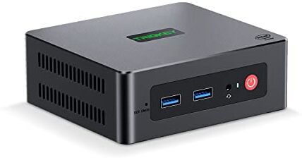 TRIGKEY G4 Mini PC, 12th Gen Intel Alder Lake-N95 Processore (fino a 3,40 GHz) Mini Desktop 11 Pro, 16G DDR4 500G M.2 SATA SSD Business Mini PC, Dual HDMI/WiFi 5/BT 4.2/USB 3.2 Gen2, GREEN G4 N95