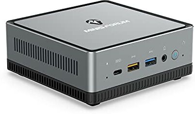 MINIS FORUM Mini PC AMD Ryzen 5 3450U 4 Cores/8 Threads   16 GB RAM 256 GB PCIe SSD   Radeon Vega 8 Graphics   Dual-Band Wi-Fi Bluetooth   4K HDMI/DP/USB-C  1X RJ45  4X USB 3.0