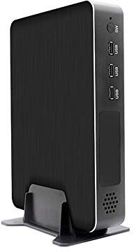 TSOON ITTPC013 Gaming Mini PC Desktop Level i9-9900 GTX1050TI 4G GPU Win10 Micro Computer NVMe 2*HDMI2.0 DVI DP AC WiFi(16G RAM 256G SSD 1TB HDD)