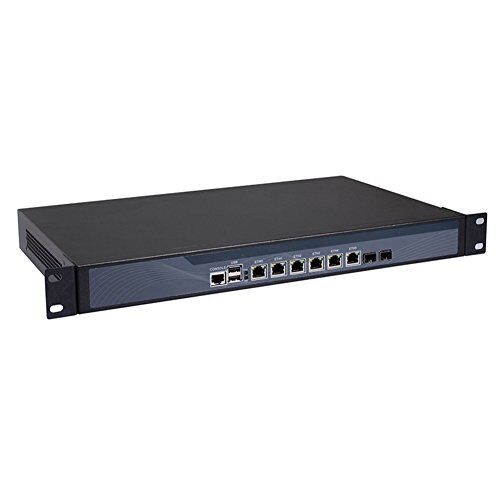 Partaker Firewall,VPN,1U Rackmount, Network Security Appliance,B75,Intel Pentium G2020,(Gray),[6 Intel LAN/2 SFP/2USB/1COM/1VGA/1Bypass],(4G RAM/64G SSD)