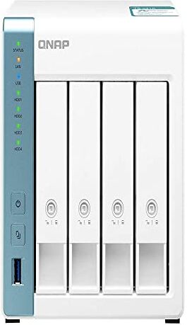 QNAP TS-431K 4 Bay Desktop NAS Enclosure 1GB RAM, Annapurna Labs 4-core, 1.7GHz Processor for reliable high performance home and personal cloud storage