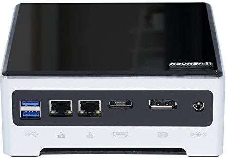 VENOEN Mini PC NUC I7 9750H, Hexa-Core 12 fili, Windows 10 Pro, 32 GB DDR4 RAM 500 GB NVME SSD,HDMI,DP,HTPC 4K, 6 USB3.0,Gigabit LAN,Bluetooth, Dual Band WiFi,Desktop Computer con ventola, Auto Power