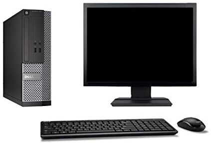 Dell Set PC  Optiplex 3020 SFF Intel G3220 3GHz 8gb 250gb DVD Wifi W7 + Schermo 17" (Ricondizionato Certificato)