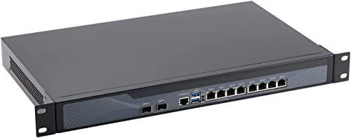 Partaker 1U Rackmount Firewall, OPNsense, VPN, Firewall Appliance, Intel Core I7 3520M, 8 LAN 2 SFP 82599ES 10 Gigabit, 4GB RAM, 64GB SSD