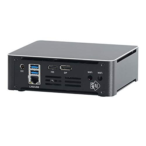 HUNSN 4K Mini PC, Desktop Computer, Server, Core I7 10850H 10870H, Windows 11 Pro or Linux Ubuntu, BM21b, Wi-Fi 6, BT 5.2, DP, HDMI, 6 x USB3.0, Type-C, LAN, Smart Fan, 32G RAM, 256G SSD