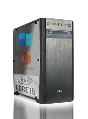 Myka Pc Desktop i5-12400 4.40Ghz In Boost 6-Core,Cpu Core i5,Ram Ddr4 16Gb,Ssd Nvme M2 500Gb, Wifi,Windows 11 Pro,Office 2021 Pro,Computer assemblato