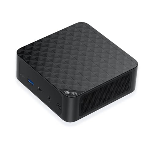 Beelink Mini PC AMD Ryzen 9 6900HX(8C/16T,fino a 4.9GHz), SER6 Mini Computer, 32G DDR5 RAM/500GB M.2 PCIe4.0 SSD, 4K Triple Displays, DP1.4, HDMI, Type-C, WiFi6, BT5.2, 2.5G LAN