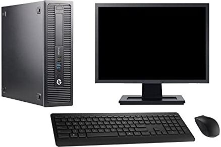 HP PC ProDesk 600 G1 SFF Schermo 22pollici Intel i3-4130 RAM 8GB SSD 2TB Windows 10 WiFi (Ricondizionato)