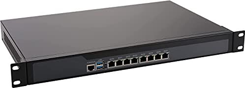 Partaker Firewall, VPN, 1U Rackmount Firewall, Network Security Appliance, Router PC, 8 Intel Gigabit LAN Core I5 3320M, R14, Com, VGA, with Fan,(Barebone, No RAM, No Storage, No System)