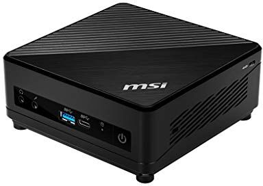 MSI Cubi 5 10M-033EU Mini PC CPU Intel Core i3-10110U (2.10 GHz), RAM 8 GB (1x 8GB DDR4 2666 MHz), SSD M.2 256 GB, HDMI, DP, WIFI, VESA, Windows 10 Home