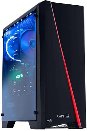 Captiva PC Advanced Gaming I70-110 I Intel Core i5 12400F I Mainboard H610M I 32GB DDR4 RAM I RTX 3060 12GB I 500GB M.2 SSD I Windows 11 Home