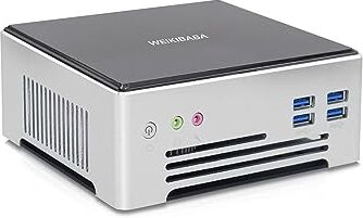 Weikibaba Mini PC Windows 10 64GB DDR4 RAM 1TB NVME SSD,Mini Computer Core I9 10880H, DP HDMI 4K Uscita Micro PC 2 LAN,6×USB 3.0,WI-FI,BT4.2