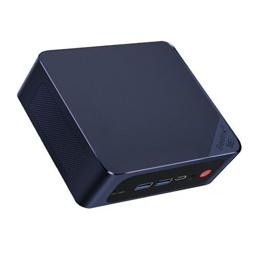 Beelink SEi12 Mini PC, Intel Core i7-12650H (10C/16T, fino a 4,7GHz), Mini Computer Desktop 32GB DDR4 500GB M.2 PCIe 4.0 SSD, 4K Doppio Display HDMI/DP1.4/WiFi 6/BT5.2