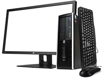 HP Elite 8300 Computer da tavolo + monitor 22'' (Intel Core i5-3470, 8 GB di RAM, SSD 240 GB + 500 GB HDD, lettore DVD, WiFi PCI, Windows 10 Pro 64 bit) (Ricondizionato)