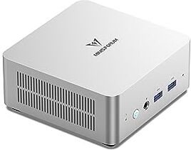 MINIS FORUM UN1265 Mini PC,CPU Intel Core i7-12650H 10 core 16 thread 32 GB DDR4/1 TB SSD Mini Desktop,connessione HDMI/USB-C/DP,WiFi,BT,USB 3.2×2