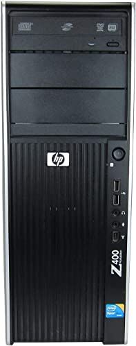 HP Desktop Workstation Z400, Intel Xeon W3520, 16 GB RAM, 512 GB SSD, NVS 295, DVD-RW, Windows 10 Pro (ricondizionato)