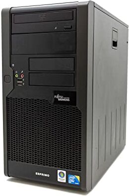 Fujitsu PC Tower Esprimo P5731 Windows XP Pro Core2Duo 2.7GHz   2GB RAM DDR2 HDD 250GB   Interfaccia Seriale RS232 COM per MCN controllo numerico Computer Fisso Desktop Ufficio Lavoro(Ricondizionato)