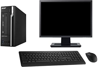 Acer PC Veriton X2632G SFF Schermo 27" G3220 RAM 16GB SSD 2TB Windows 10 WiFi (rigenerato)