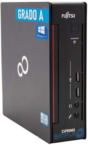 Fujitsu Q558 I5 8500T FINO 3.50GHz Mini PC Computer Fisso Desktop PICCOLO RAM fino 64GB SSD M.2 NVME UFFICIO AZIENDALE POSTAZIONE CENTRO SCOMMESSE Windows 10 PRO (Ricondizionato) (16GB RAM SSD 2TB)