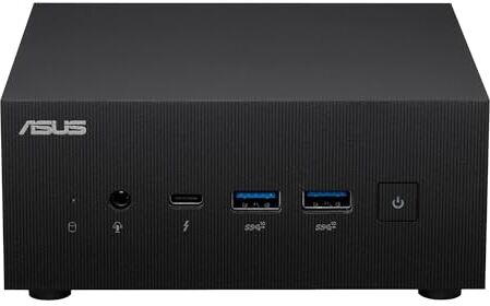 Asus PN64-BB7004MDE1 Mini PC Barebone, Processore Intel Core I7-13700H, Scheda Grafica Intel Iris Xe, RAM DDR5, SSD Gen4 M.2 NVMe, LAN 2.5 Gb, WiFi 6E, Nero