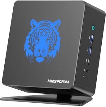 MINIS FORUM UM780 XTX Mini PC, AMD Ryzen 7 7840HS,8C/16T, fino a 5.1GHz, 32GB RAM 1TB DDR5 PCIe 4.0 SSD, HDMI 2.1 /DP1.4/USB4, porta Oculink, 2 x RJ45 2.5G, 4 xUSB3 .2, Wi-Fi6E