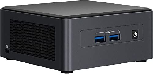 WEELIAO Intel NUC 11 Pro NUC11TNHi7 Tiger Canyon Home & Business Mini PC Mini Desktop Processore Intel® Core™ i7-1165G7 di undicesima generazione Fino a 4,7 GHz Turbo, 4 core, 8 thread(senza RAM e SSD)