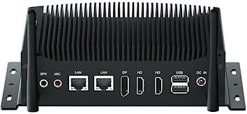 WEIDIAN Mini PC, Fanless PC Window 11 Core i5-10210U, Industriale PC 8GB DDR4 RAM 128GB M.2 NVME SSD, 4K Triple Display Dual HD DP, Gigabit Ethernet, WiFi, BT4.2, 2RS232 COM, 2RJ45 LAN, 4USB3.0, 2USB2.0, GPIO