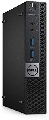 Dell OptiPlex 5050 Micro Form Factor Business Desktop Computer, Intel Quad-Core i5-7500T up to 3.30GHz, 8GB DDR4 RAM, 128GB SSD, HDMI, USB 3.0, KB & Mouse, Only 2.6 Lb, Windows 10 Professional (Renewe