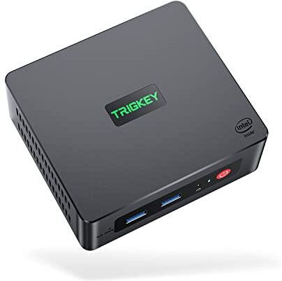 TRIGKEY Mini PC N100 Intel 12a Gen Alder Lake N (fino a 3,4 GHz) 16 GB DDR4 3200Mhz RAM 500 GB M.2 SSD, Doppia 4K HDMI Mini PC 12V WIFI 6 USB 3.2 Gen 2