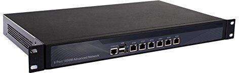 Partaker Firewall,VPN, 1U Rackmount, Network Security Appliance,B75 with Intel Pentium G2020,(Gray),[6 Intel Gigabit Lan/2USB/1COM/1VGA/1Bypass],(4G RAM/128 SSD)