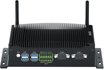 WEIDIAN Fanless Industrial Mini PC, Mini Computers 64GB RAM 1TB M.2 SSD, Core i5-8260U, Industrial PC i5 Dual HD, DP, 2DB9 COM, 2RJ45 LAN, 4USB3.0, 2USB2.0, GPIO, WiFi, BT for Business/Home/Office