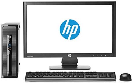 HP EliteDesk 800 G1 SFF Computer desktop + schermo 20 (Intel Core I5-4570 Quad Core, 8 GB RAM, SSD da 240 GB, DVD, Windows 10 Pro Original) nero (Ricondizionato)