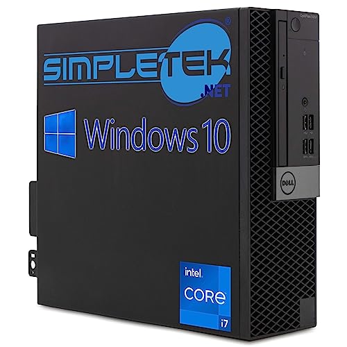 Dell PC Desktop  Optiplex 5050 SFF Core i7 fino a 4.2GHz RAM DDR4 SSD M.2 HDMI Windows 10 Pro Computer Fisso Aziendale Ufficio GRAFICA SmartWorking(Ricondizionato) (16GB RAM SSD M.2 120GB+GPU 4GB)